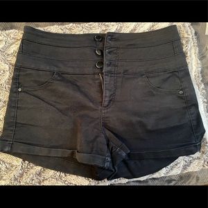 Black HighWaisted Shorts